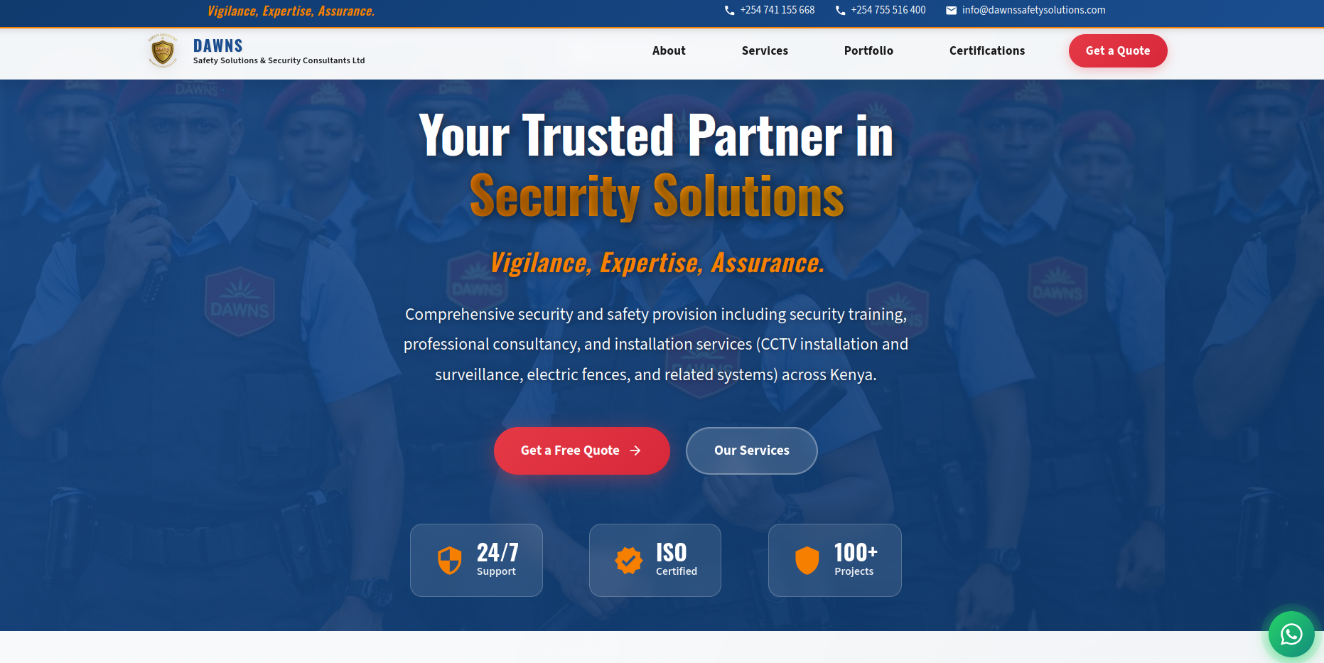 Dawns Safety Solutions Website