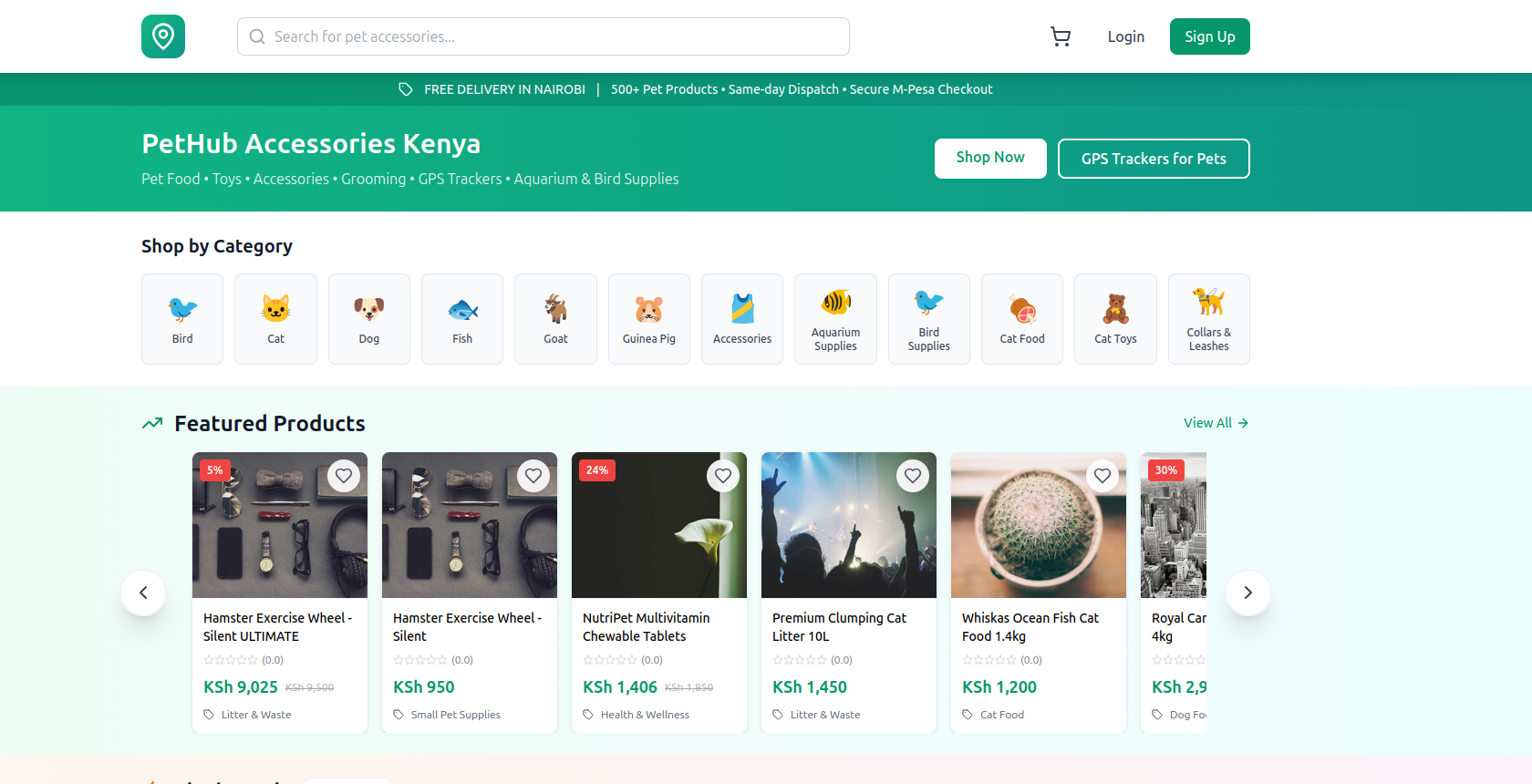 PetGPS Hub - E-commerce Platform